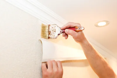 Pose de papier peint à Faucon — revêtements muraux et toiles de verre